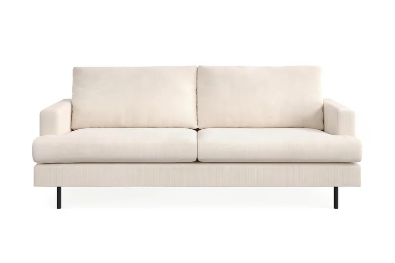 Menard Compact 3-personers Manchestersofa, Beige