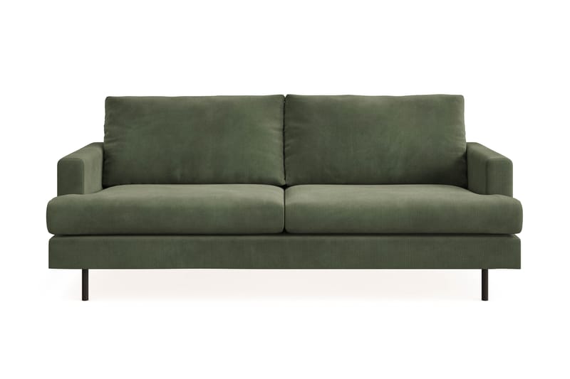 Menard Compact 3-personers Manchestersofa - Grøn - Møbler - Sofaer - 3 personers sofa