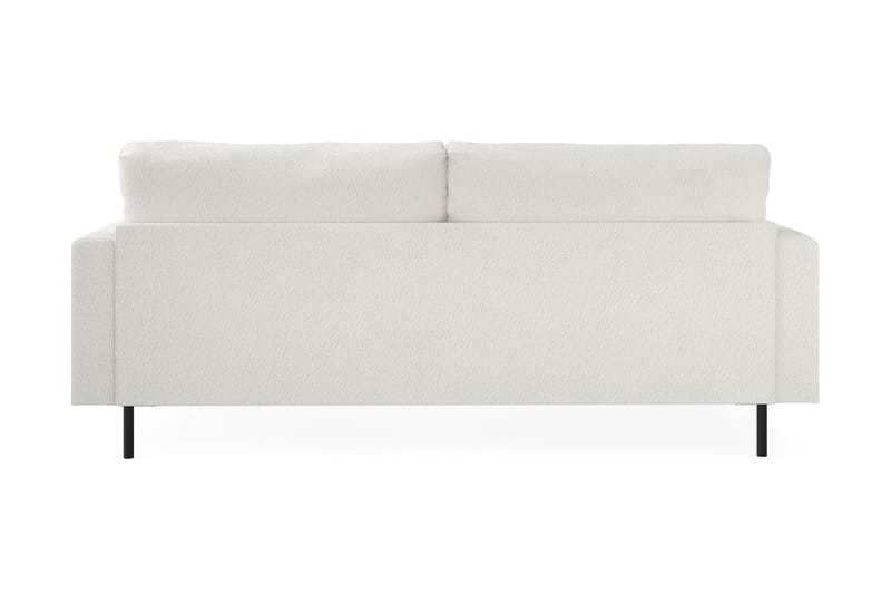 Menard Compact 3-personers Sofa i Bouclé - Hvid - Møbler - Sofaer - 3 personers sofa