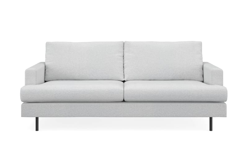 Menard Compact 3-personers Stofsofa - Lysegrå - Møbler - Sofaer - 3 personers sofa