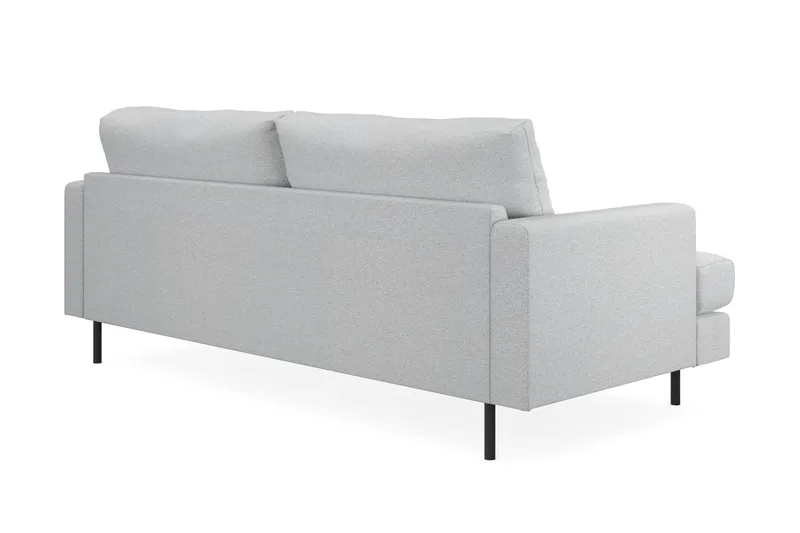 Menard Compact 3-personers Stofsofa - Lysegrå - Møbler - Sofaer - 3 personers sofa