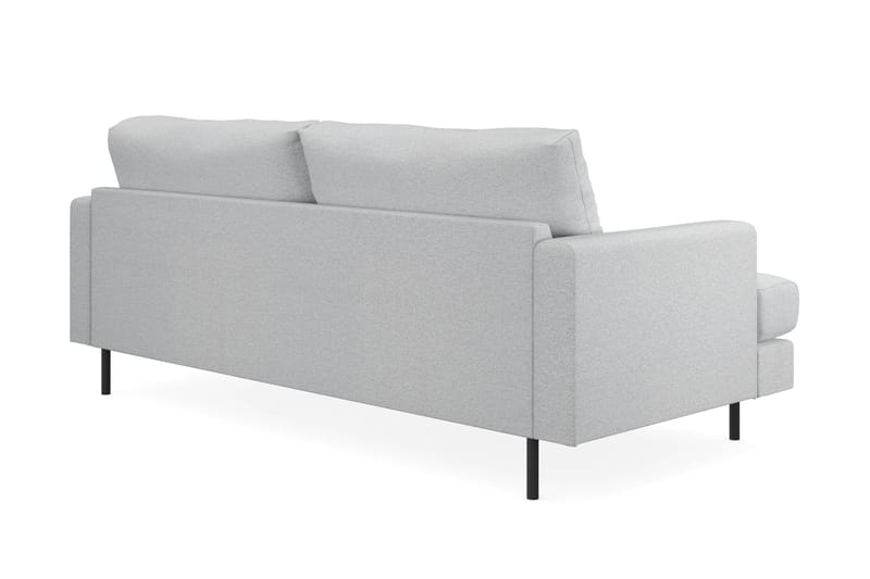 Menard Compact 3-personers Stofsofa - Lysegrå - Møbler - Sofaer - 3 personers sofa