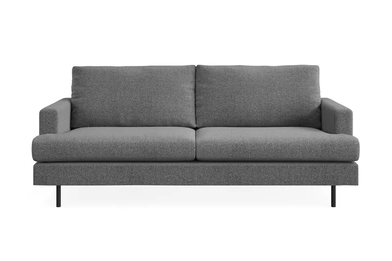 Menard Compact 3-personers Stofsofa, Mørkegrå