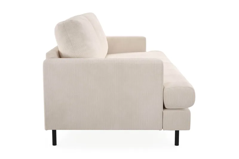 Menard Compact 3-personers Manchestersofa - Beige - Møbler - Sofaer - 3 personers sofa