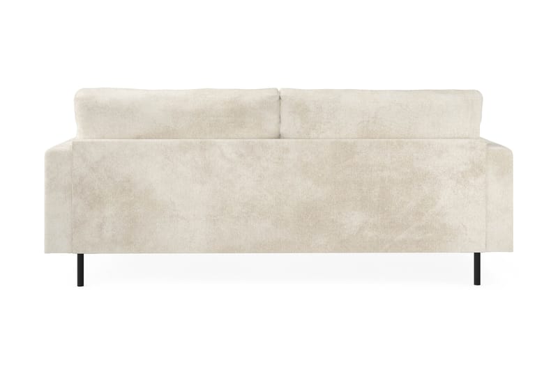 Menard Compact 3-personers Fløjlssofa - Cremehvid - Møbler - Sofaer - 3 personers sofa