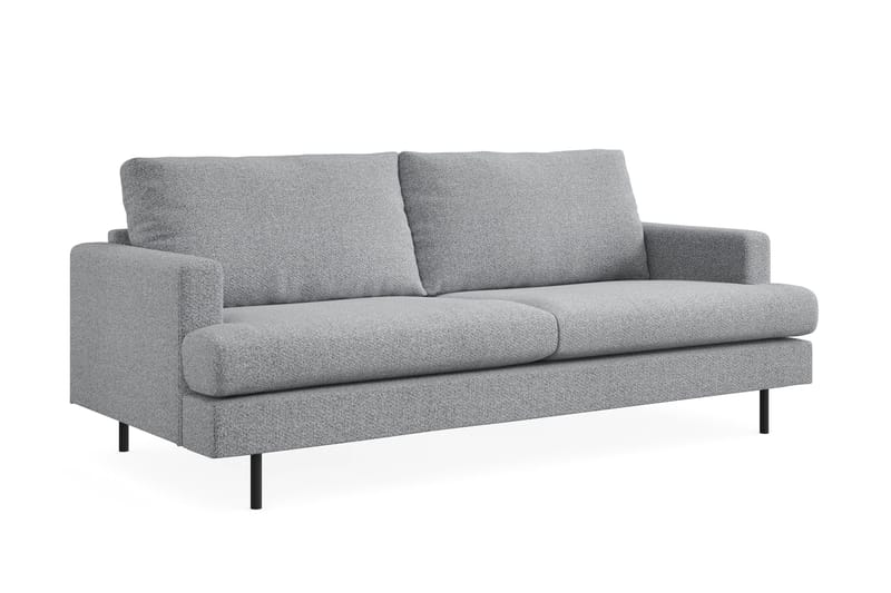 Menard Compact 3-personers Stofsofa - Grå - Møbler - Sofaer - 3 personers sofa