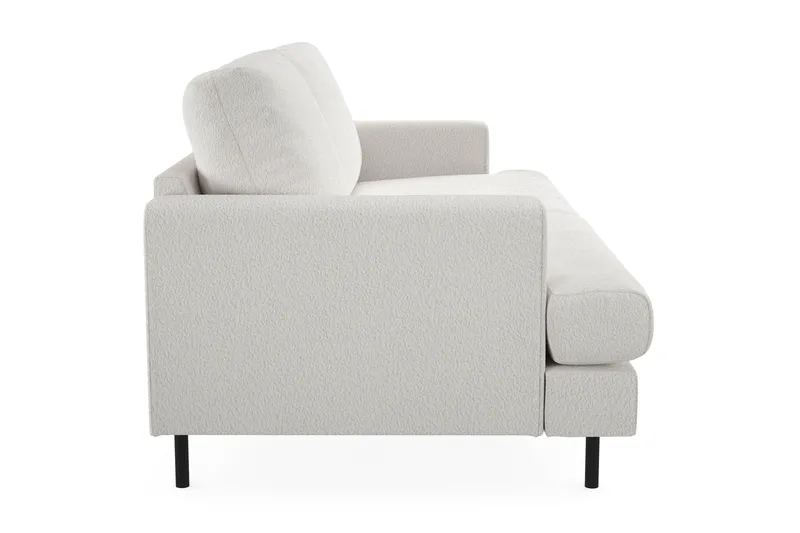 Menard Compact 3-personers Sofa i Bouclé - Hvid - Møbler - Sofaer - 3 personers sofa