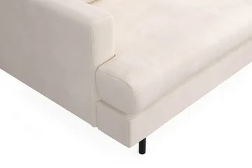 Menard Compact 3-personers Manchestersofa - Beige - Møbler - Sofaer - 3 personers sofa