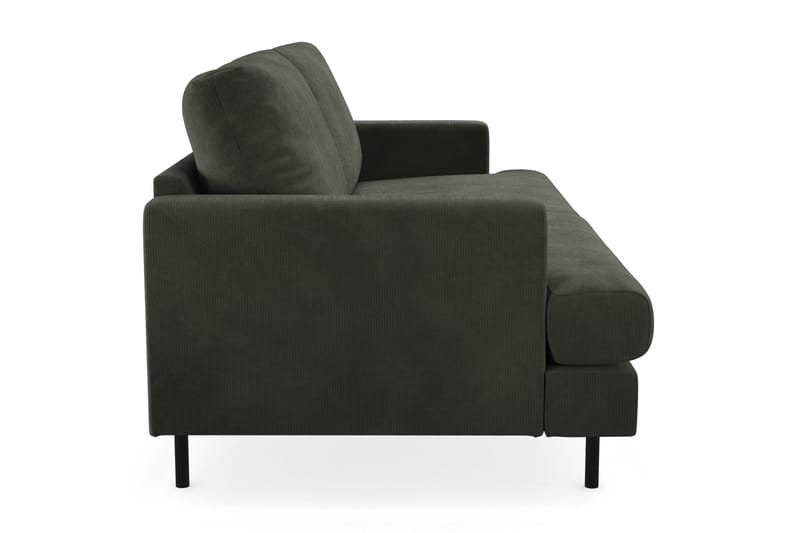 Menard Compact 3-personers Manchestersofa - Mørkegrøn - Møbler - Sofaer - 3 personers sofa