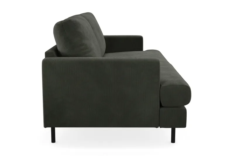 Menard Compact 3-personers Manchestersofa - Mørkegrøn - Møbler - Sofaer - 3 personers sofa
