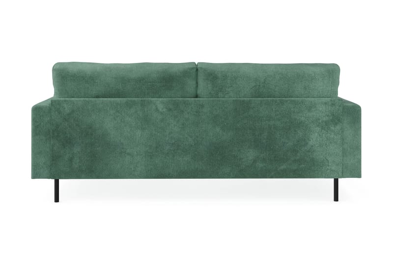 Menard Compact 3-personers Fløjlssofa - Mørkegrøn - Møbler - Sofaer - 3 personers sofa