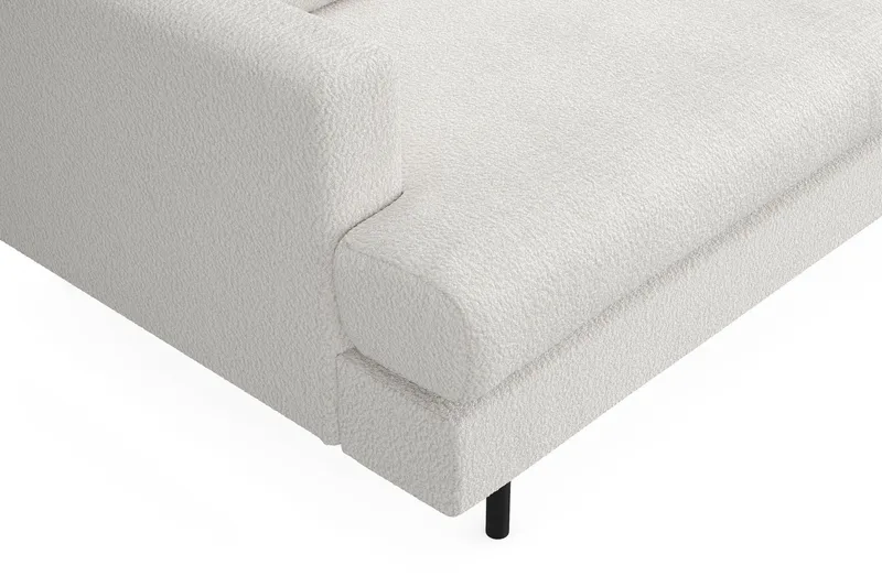 Menard Compact 3-personers Sofa i Bouclé - Hvid - Møbler - Sofaer - 3 personers sofa