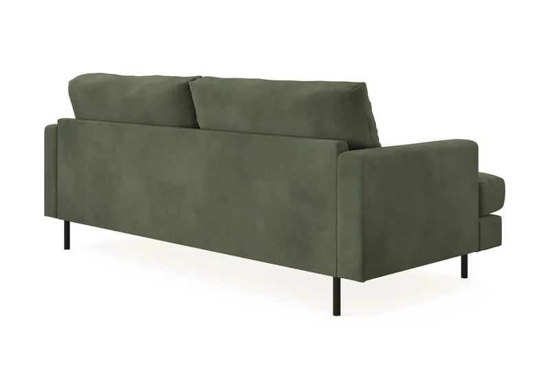 Menard Compact 3-personers Manchestersofa - Grøn - Møbler - Sofaer - 3 personers sofa