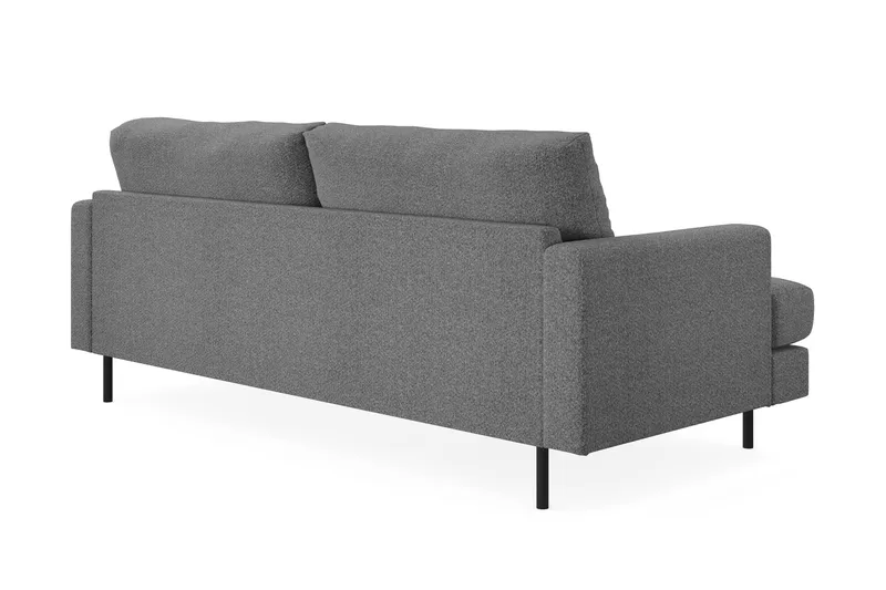 Menard Compact 3-personers Stofsofa - Mørkegrå - Møbler - Sofaer - 3 personers sofa