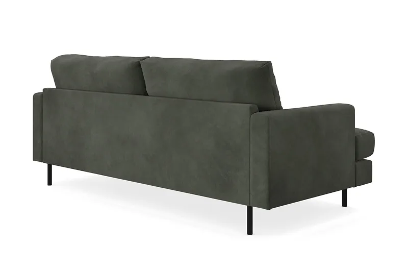 Menard Compact 3-personers Manchestersofa - Mørkegrøn - Møbler - Sofaer - 3 personers sofa