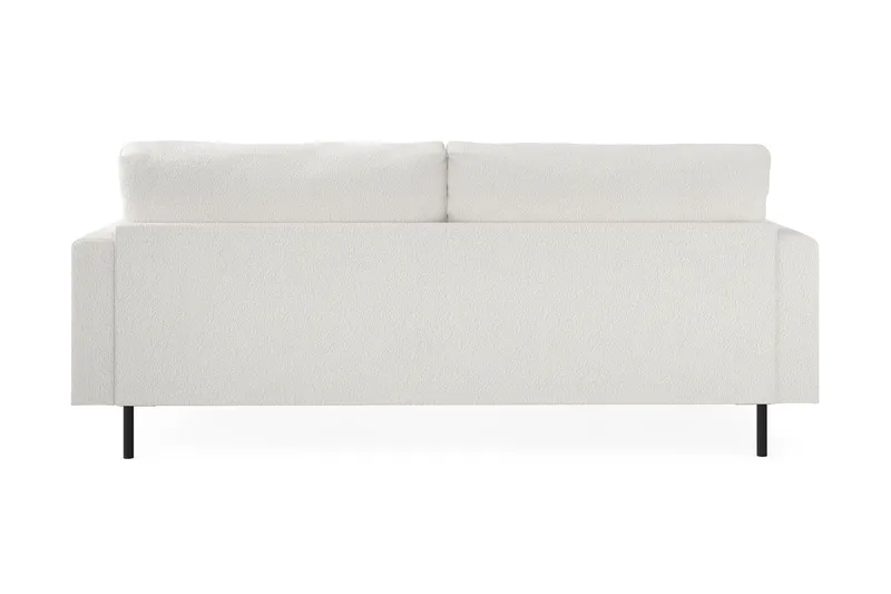 Menard Compact 3-personers Sofa i Bouclé - Hvid - Møbler - Sofaer - 3 personers sofa