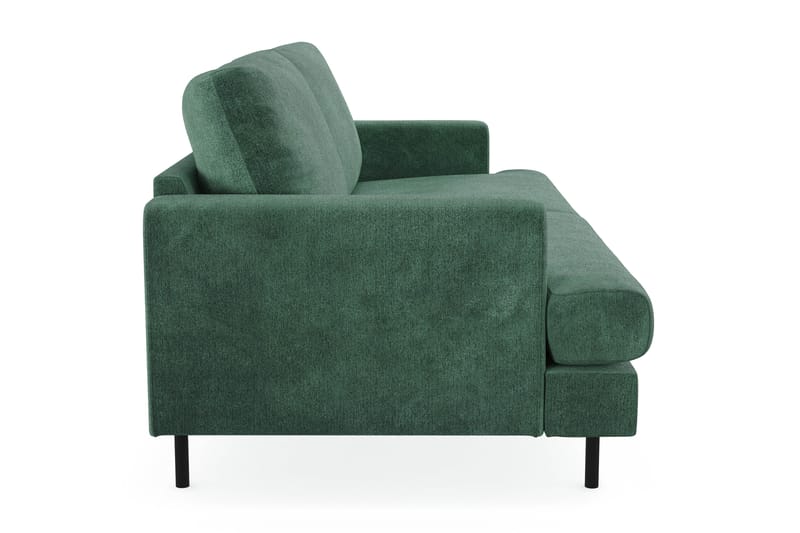 Menard Compact 3-personers Fløjlssofa - Mørkegrøn - Møbler - Sofaer - 3 personers sofa