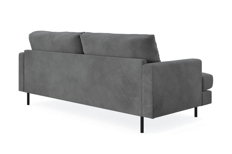 Menard Compact 3-personers Manchestersofa - Grå - Møbler - Sofaer - 3 personers sofa