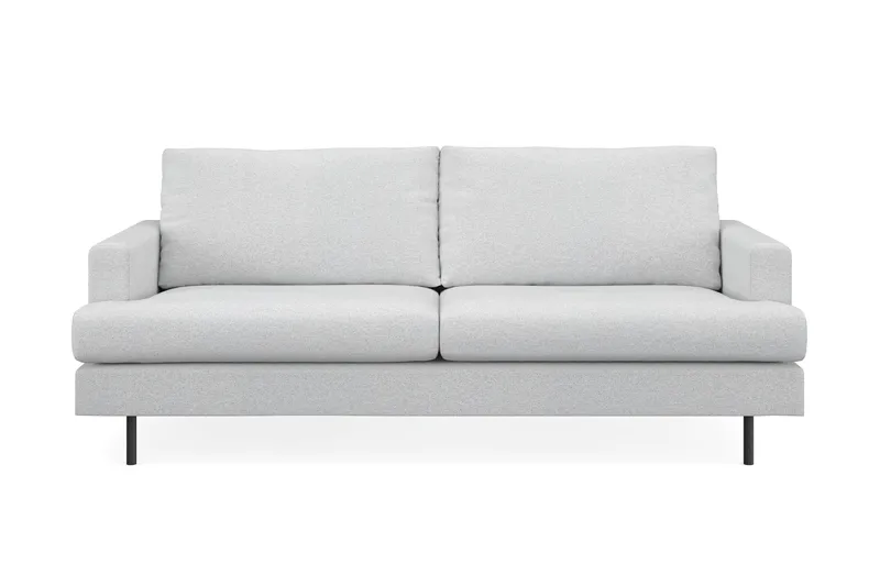 Menard Compact 3-personers Stofsofa, Lysegrå