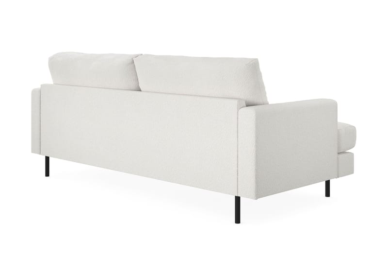Menard Compact 3-personers Sofa i Bouclé - Hvid - Møbler - Sofaer - 3 personers sofa