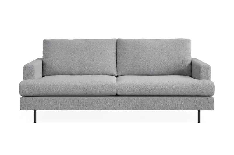 Menard Compact 3-personers Stofsofa - Grå - Møbler - Sofaer - 3 personers sofa