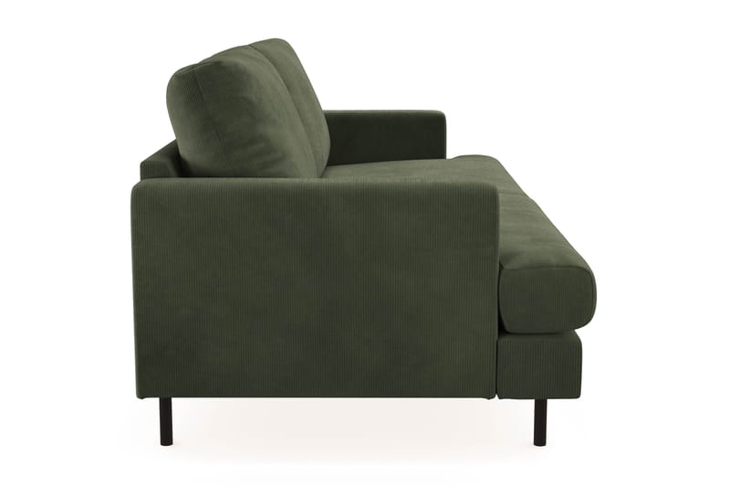 Menard Compact 3-personers Manchestersofa - Grøn - Møbler - Sofaer - 3 personers sofa