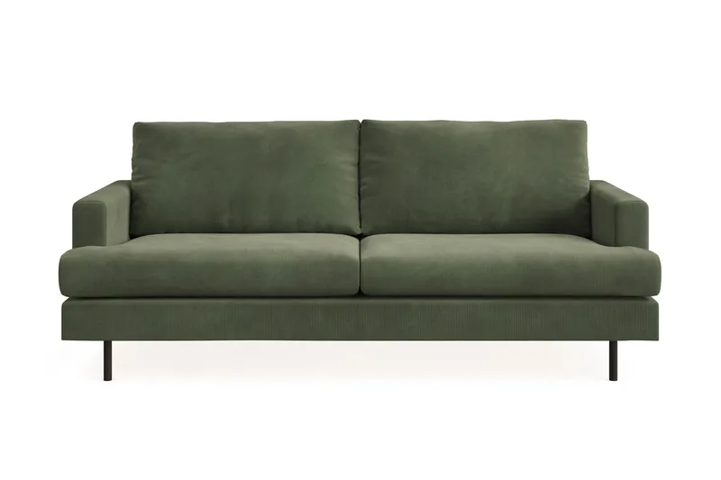 Menard Compact 3-personers Manchestersofa, Grøn