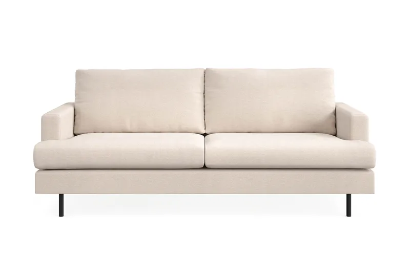 Menard Compact 3-personers Stofsofa - Beige - Møbler - Sofaer - 3 personers sofa