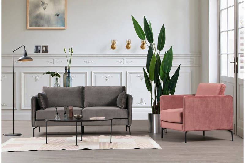 Mezonzo 2-Pers. Sofa - Grå - Møbler - Sofaer - 2 personers sofa