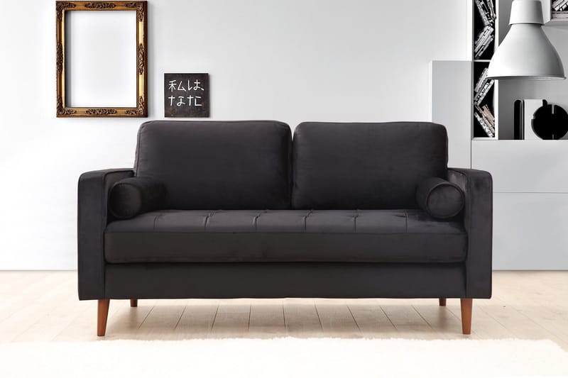 Mirrilnesh Sofa 2-Pers. - Sort - Møbler - Sofaer - 2 personers sofa