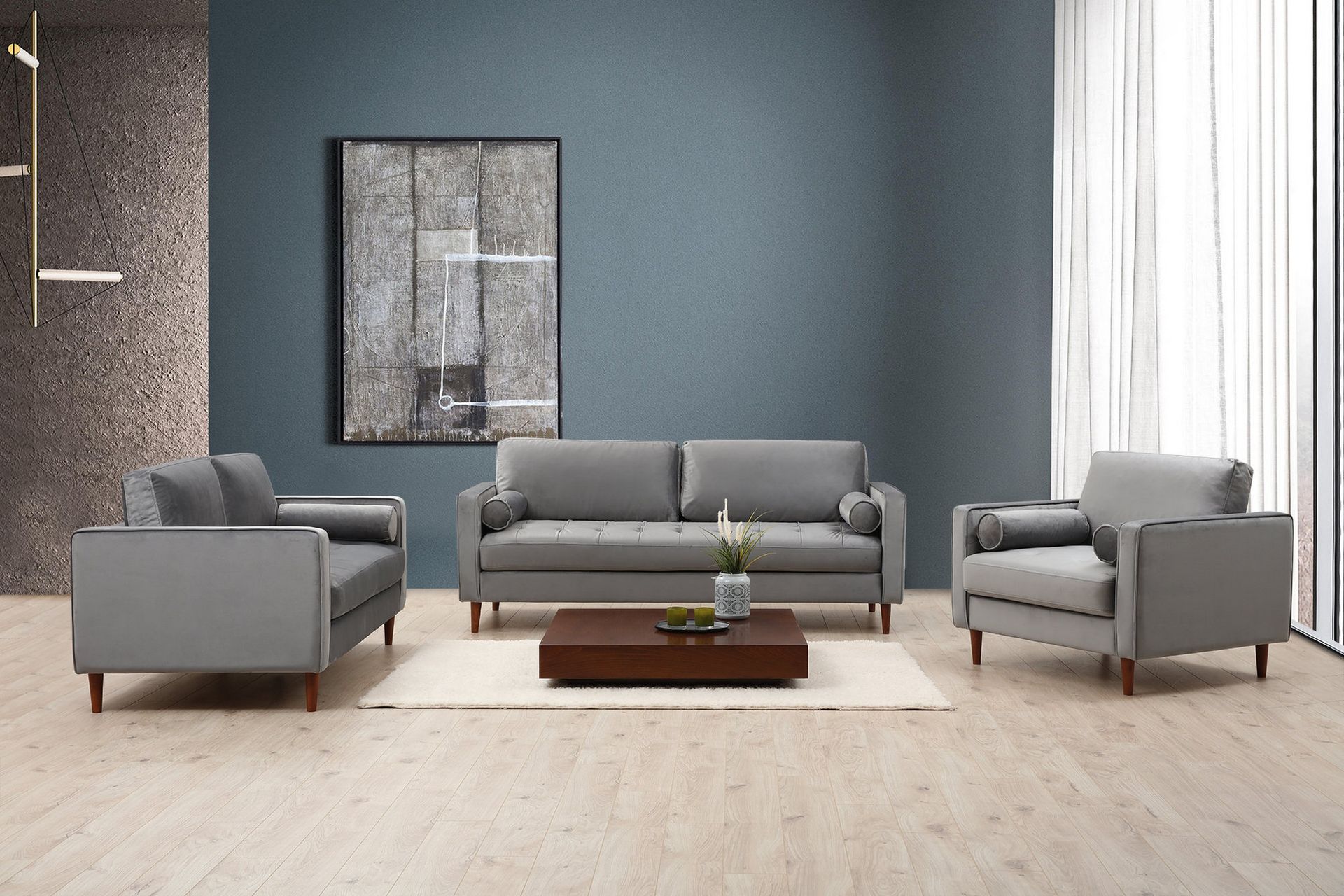 Mirrilnesh Sofa 2-Pers. - Lysegrå - Møbler - Sofaer - 2 personers sofa