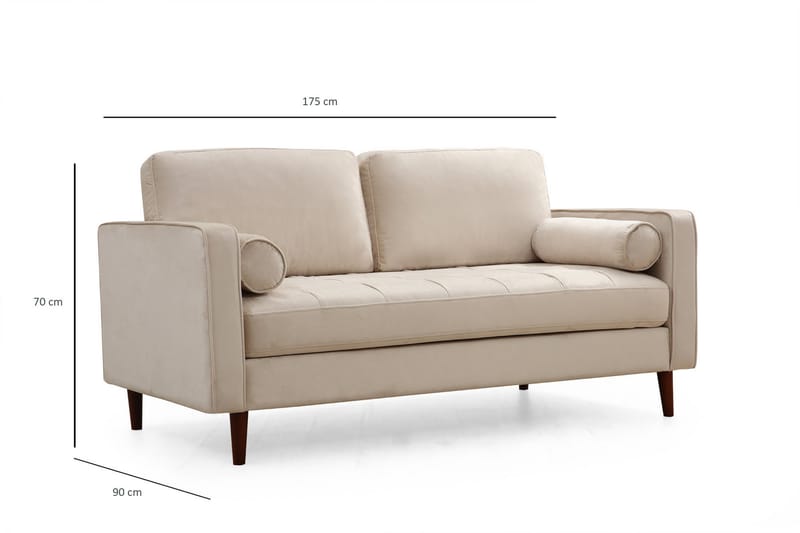 Mirrilnesh Sofa 2-Pers. - Beige - Møbler - Sofaer - 2 personers sofa
