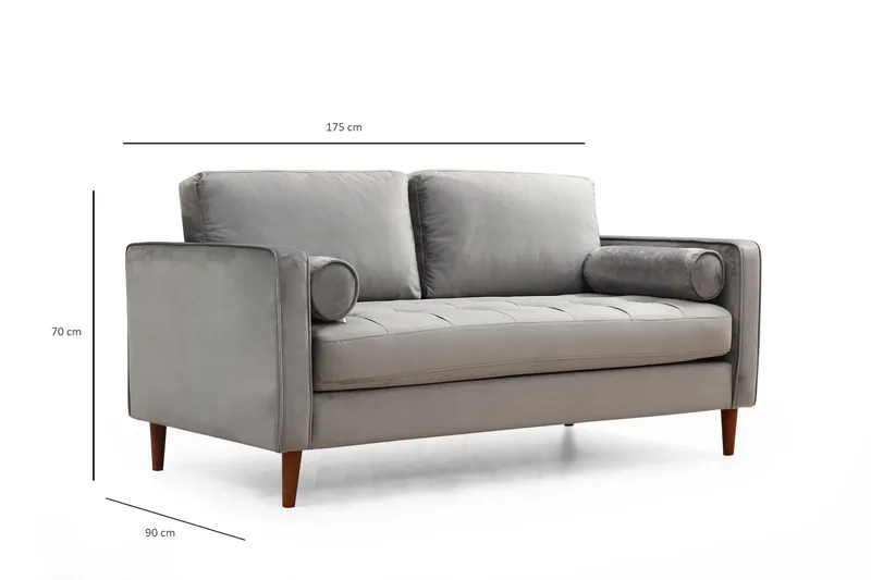 Mirrilnesh Sofa 2-Pers. - Lysegrå - Møbler - Sofaer - 2 personers sofa
