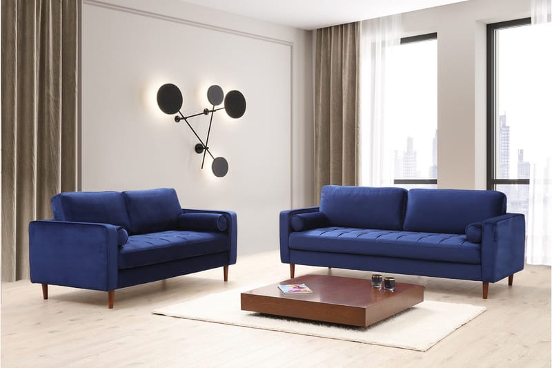 Mirrilnesh Sofa 2-Pers. - Marinblå - Møbler - Sofaer - 2 personers sofa