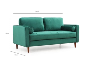 Mirrilnesh Sofa 2-Pers. - Grøn - Møbler - Sofaer - 2 personers sofa
