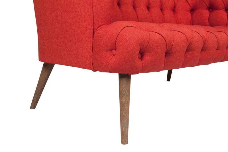 Monroew 2-personers Sofa - Rød/Natur - Møbler - Sofaer - 2 personers sofa