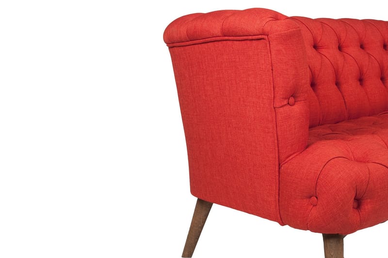 Monroew 2-personers Sofa - Rød/Natur - Møbler - Sofaer - 2 personers sofa