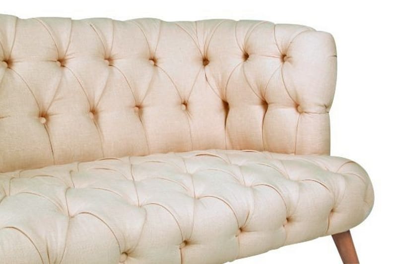 Monroew 2-personers Sofa - Cremehvid/Natur - 2 personers sofa