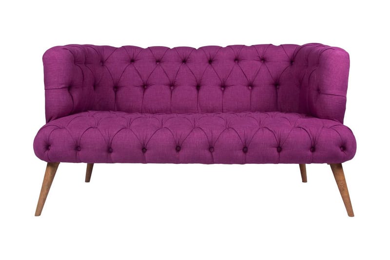 Monroew 2-personers Sofa - Lilla/Natur - 2 personers sofa