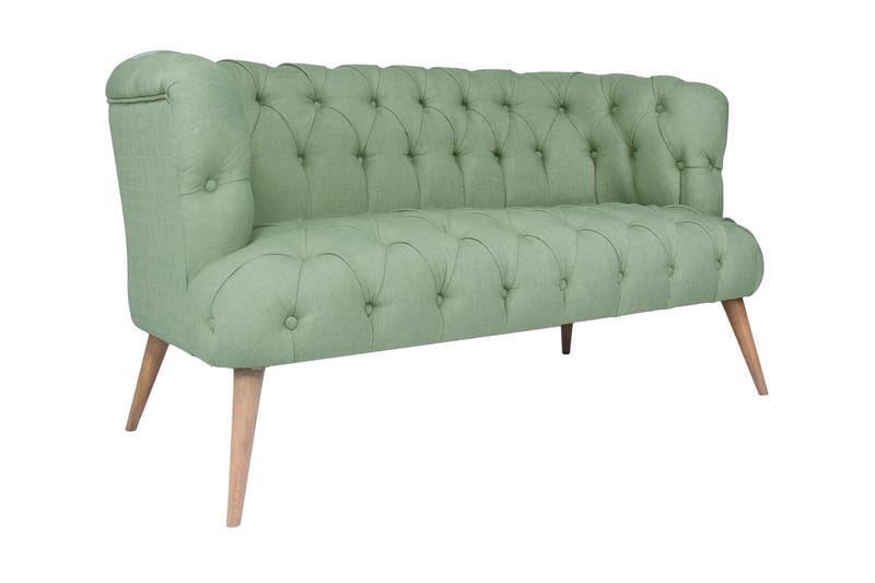 Monroew 2-personers Sofa - Petrolgrøn/Natur - 2 personers sofa