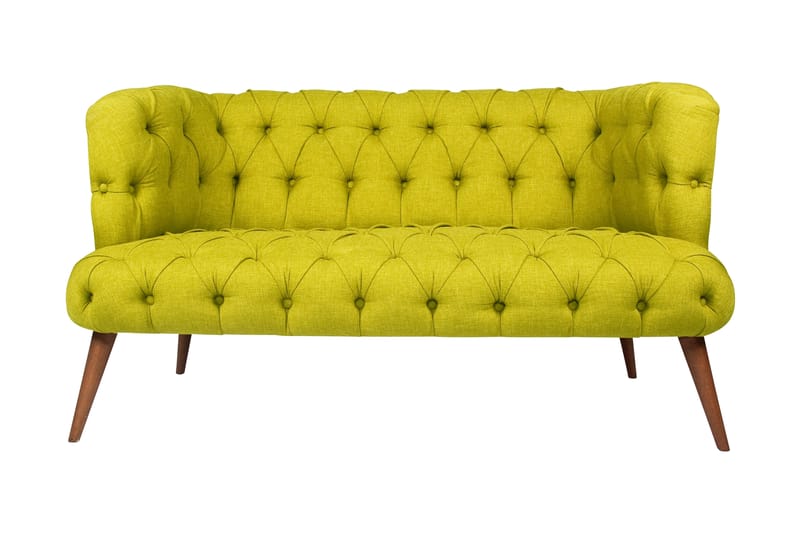 Monroew 2-personers Sofa - Grøn/Natur - 2 personers sofa