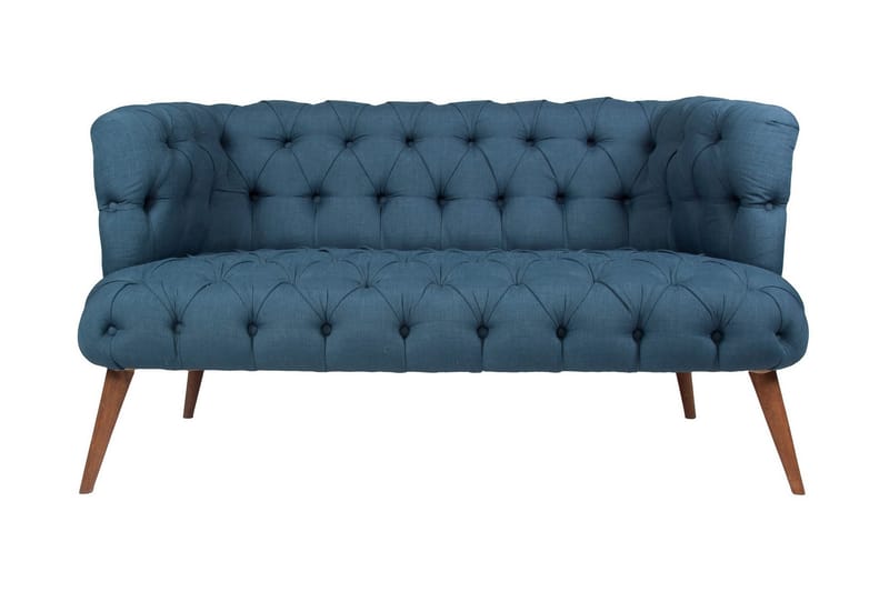 Monroew 2-personers Sofa - Mørkeblå/Natur - Møbler - Sofaer - 2 personers sofa