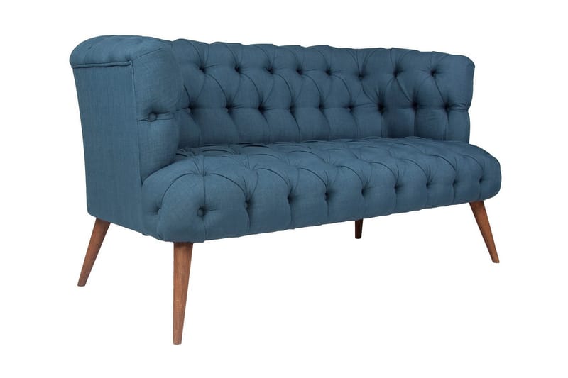 Monroew 2-personers Sofa - Mørkeblå/Natur - Møbler - Sofaer - 2 personers sofa