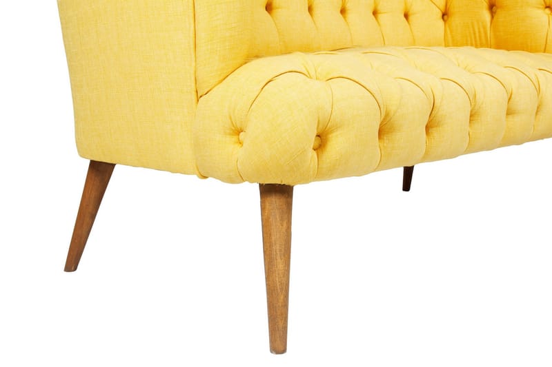 Monroew 2-personers Sofa - Gul/Natur - Møbler - Sofaer - 2 personers sofa