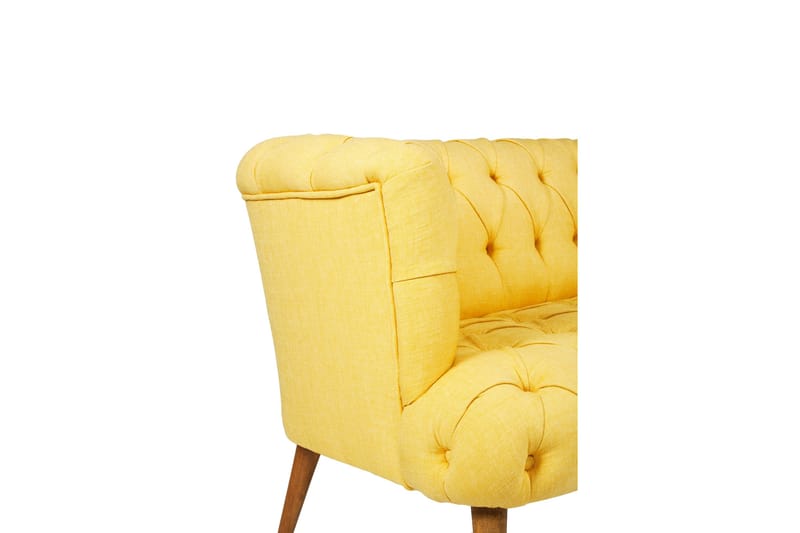 Monroew 2-personers Sofa - Gul/Natur - Møbler - Sofaer - 2 personers sofa