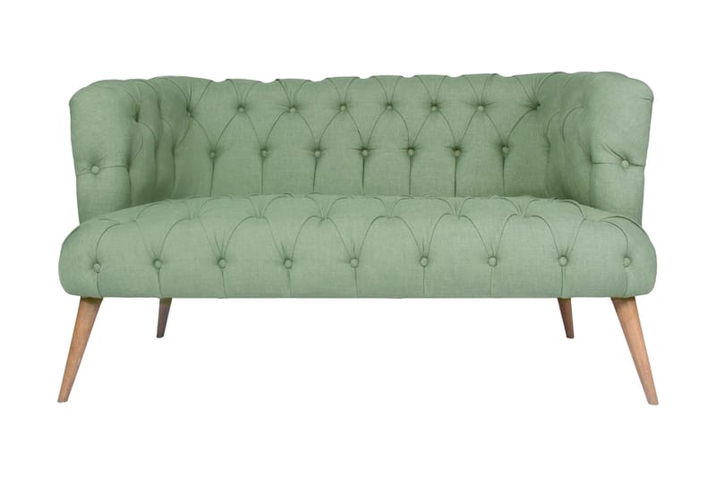 Monroew 2-personers Sofa, Petrolgrøn/Natur
