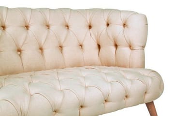 Monroew 2-personers Sofa - Cremehvid/Natur - Møbler - Sofaer - 2 personers sofa