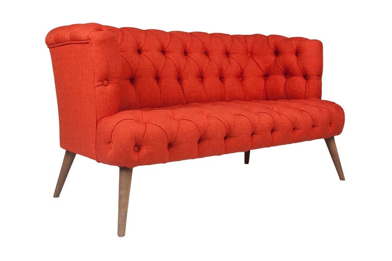 Monroew 2-personers Sofa - Rød/Natur - Møbler - Sofaer - 2 personers sofa