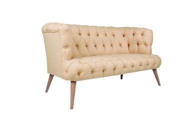 Monroew 2-personers Sofa - Cremehvid/Natur - Møbler - Sofaer - 2 personers sofa