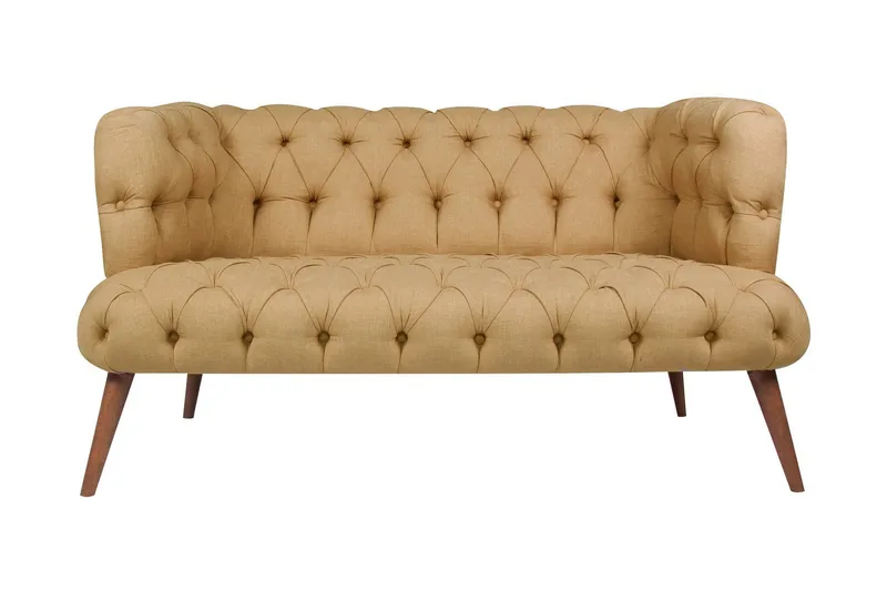 Monroew 2-personers Sofa, Lysebrun/Natur